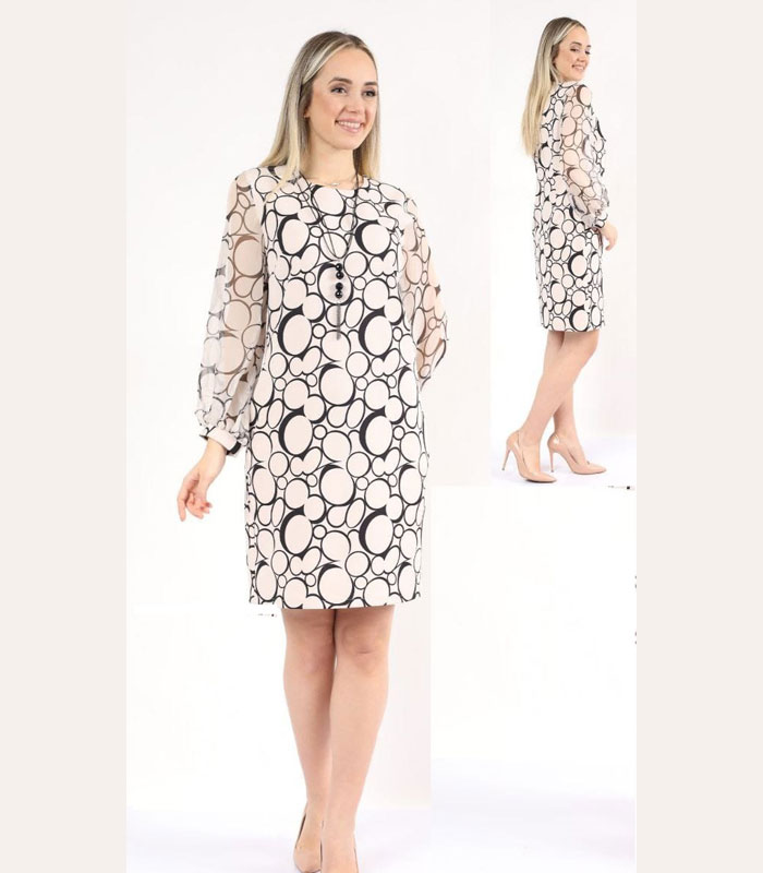 Long-Sleeve-patterned-Midi-Dress